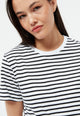 Givn Berlin T-Shirt GBJULIA aus Bio-Baumwolle T-Shirt Black / White (Stripes)