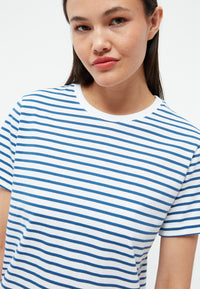 Givn Berlin T-Shirt GBJULIA aus Bio-Baumwolle T-Shirt Blazing Blue / White (Stripes)