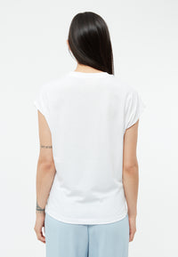 Givn Berlin T-Shirt GBLAILA (FLOWER) aus Bio-Baumwolle mit Stickerei T-Shirt White