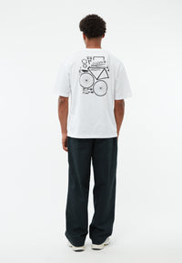 Givn Berlin T-Shirt GBLASSE (BIKE PARTS) aus Bio-Baumwoll Jersey mit Print T-Shirt White