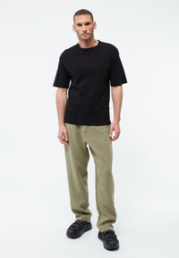 Givn Berlin T-Shirt GBLASSE aus Baumwoll-Leinen Mix T-Shirt Black (Linen)