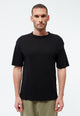 Givn Berlin T-Shirt GBLASSE aus Baumwoll-Leinen Mix T-Shirt Black (Linen)