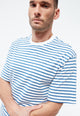 Givn Berlin T-Shirt GBLASSE aus Bio-Baumwolle T-Shirt Blazing Blue / White (Stripes)