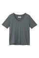 Givn Berlin T-Shirt JANE aus TENCEL™ Lyocell T-Shirt Shadow Grey (Tencel)
