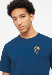 Givn Berlin T-Shirt LASSE (Balloon) aus Bio-Baumwolle T-Shirt Moroccan Blue