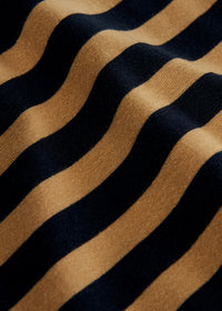 Givn Berlin T-Shirt LENA aus TENCEL™ Lyocell T-Shirt Blue / Camel (Stripes)