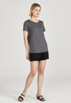 Givn Berlin T-Shirt LENA aus TENCEL™ Lyocell T-Shirt Shadow Grey (Tencel)