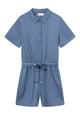 Givn Berlin Taillierter Jumpsuit GBCASSIE aus LENZING™ ECOVERO™ mit Gürtel Jumpsuit Steel Blue