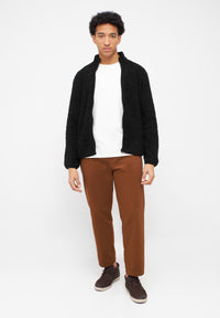 Givn Berlin Teddyfell-Cardigan EMILIO  aus Bio-Baumwolle Jacket Black