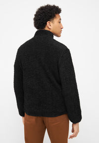 Givn Berlin Teddyfell-Cardigan EMILIO  aus Bio-Baumwolle Jacket Black