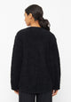 Givn Berlin Teddyfell-Cardigan LINN aus Bio-Baumwolle Jacket Black