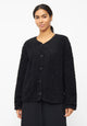 Givn Berlin Teddyfell-Cardigan LINN aus Bio-Baumwolle Jacket Black