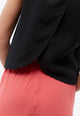 Givn Berlin Top GBDOROTHY aus Leinen mit asymmetrischer Rückenpartie Top Black (Linen)