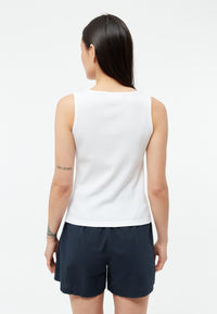 Givn Berlin Top GBILMA aus Bio-Baumwoll Jersey Top White (Rib)