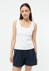 Givn Berlin Top GBILMA aus Bio-Baumwoll Jersey Top White (Rib)