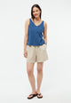 Givn Berlin Top GBJETTE aus Baumwoll-Leinen Mix Top Blazing Blue (Linen)