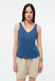 Givn Berlin Top GBJETTE aus Baumwoll-Leinen Mix Top Blazing Blue (Linen)