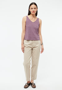 Givn Berlin Top GBJETTE aus Baumwoll-Leinen Mix Top English Violet (Linen)