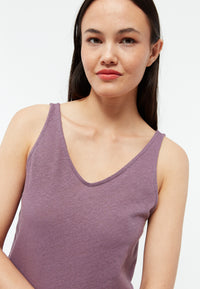 Givn Berlin Top GBJETTE aus Baumwoll-Leinen Mix Top English Violet (Linen)