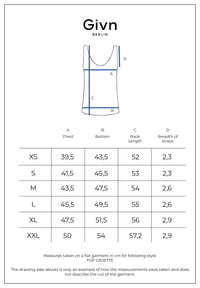 Givn Berlin Top GBJETTE aus Baumwoll-Leinen Mix Top English Violet (Linen)