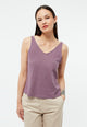 Givn Berlin Top GBJETTE aus Baumwoll-Leinen Mix Top English Violet (Linen)
