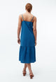 Givn Berlin Trägerkleid GBBRITNEY aus Bio-Baumwoll Seersucker Dress Gentle Blue / Nightshade Blue (Structure)