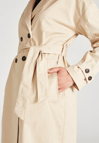 Givn Berlin Trenchcoat RACHEL aus Bio-Baumwolle Jacket Beige