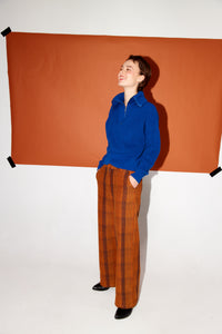 Givn Berlin Troyer-Strickpullover LUZ aus Bio-Baumwolle Sweater Deep Blue