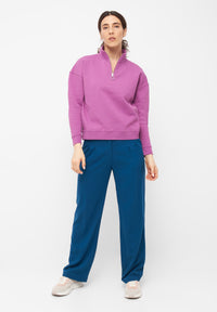 Givn Berlin Troyer-Sweater DAKOTA aus Bio-Baumwolle Sweater Soft Violet