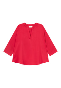 Givn Berlin Tunikabluse GBHARRIETTE relaxed Fit aus LENZING™ ECOVERO™ Blouse Strawberry