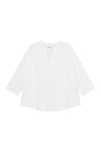 Givn Berlin Tunikabluse GBHARRIETTE relaxed Fit aus LENZING™ ECOVERO™ Blouse White