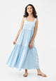 Givn Berlin Volantkleid GBFABIENNE aus Bio-Baumwolle Dress Ice Blue