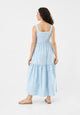 Givn Berlin Volantkleid GBFABIENNE aus Bio-Baumwolle Dress Ice Blue