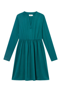 Givn Berlin Volantkleid GBMARIANNA  aus LENZING™ ECOVERO™ Dress Malachite Green