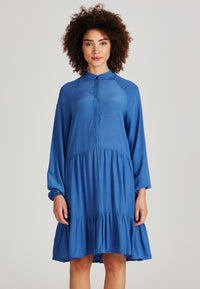 Givn Berlin Volantkleid LENDRA aus LENZING™ ECOVERO™ Dress Sky Blue