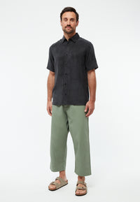 Givn Berlin Weite Hose GBERWIN aus Bio-Baumwolle Trousers Eucalyptus Green
