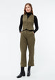 Givn Berlin Weste GBALIDA mit Teilungsnähten aus TENCEL™ Vest Khaki