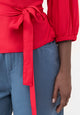 Givn Berlin Wickelbluse GBNATASHA aus LENZING™ ECOVERO™ Blouse Strawberry