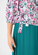 Givn Berlin Wickelbluse GBNATASHA aus LENZING™ ECOVERO™ Blouse Green / Violet (Bubbles)