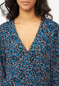 Givn Berlin Wickelbluse LUNA aus LENZING™ ECOVERO™ Blouse Moroccan / Lime (Leo)