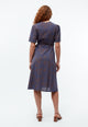 Givn Berlin Wickelkleid GBBABETTE aus Bio-Baumwoll Crepe Dress Nightshade Blue (Outlines)