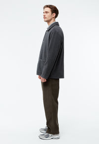 Givn Berlin Wolljacke GBVINCENT aus recyceltem Wollgemisch Jacket Mid Grey