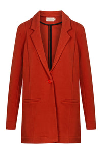 Second hand blazer NICOLE made from organic cotton - Red Clay (Structure) - S
