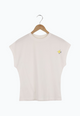 Second Hand T-Shirt GBLAILA (Lemon) slim Fit aus Bio-Baumwolle - White - S