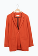 Second hand blazer NICOLE made from organic cotton - Red Clay (Structure) - S