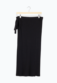 Second Hand Wickelrock ANTONIA aus TENCEL™ Lyocell - Black (Tencel) - S