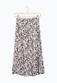 Second hand midi skirt VANA from LENZING™ ECOVERO™ - Black / Grey (Pattern) - XS - Black / Grey (Pattern) - XS