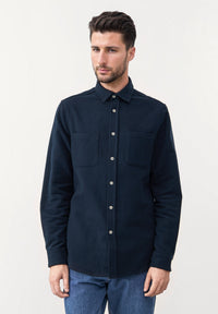 Second Hand Hemd OLIVER aus Bio-Baumwolle - Midnight Blue - S