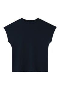 Second Hand T-Shirt LAILA aus Bio-Baumwolle - Midnight Blue - L