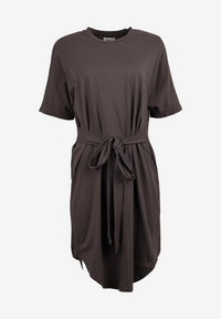 Second Hand Jersey-Kleid LILOU aus Bio-Baumwolle - Taupe - M